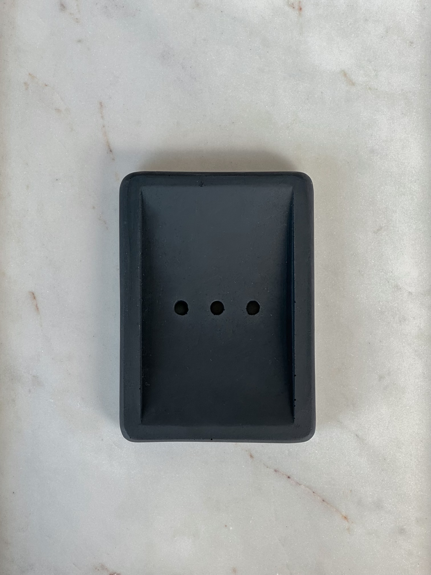 Handmade Concrete Soap Dish Rectangle Smooth