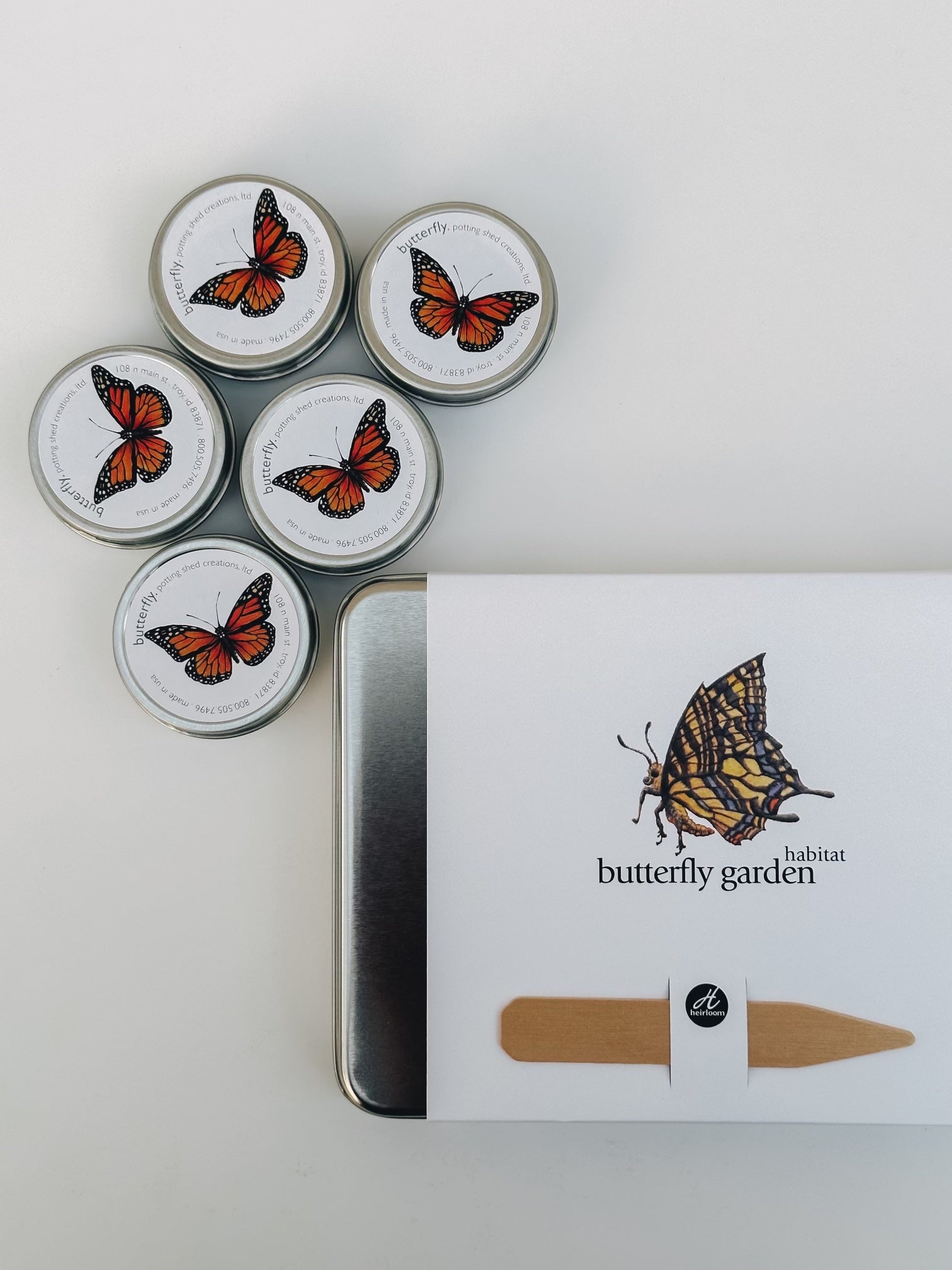 Butterfly garden seed kits and seeds