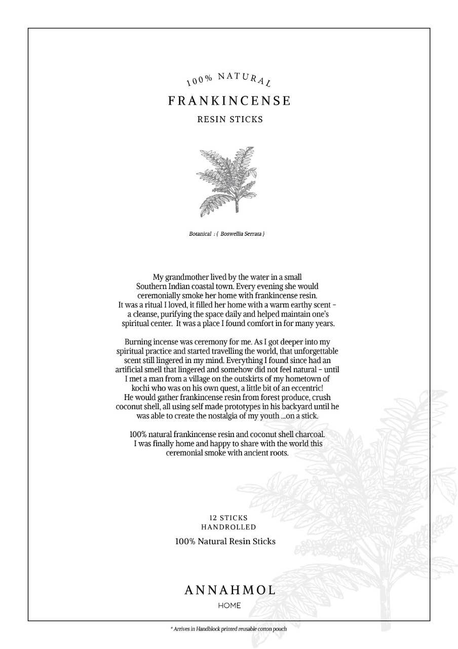 Natural Frankincense Resin Sticks